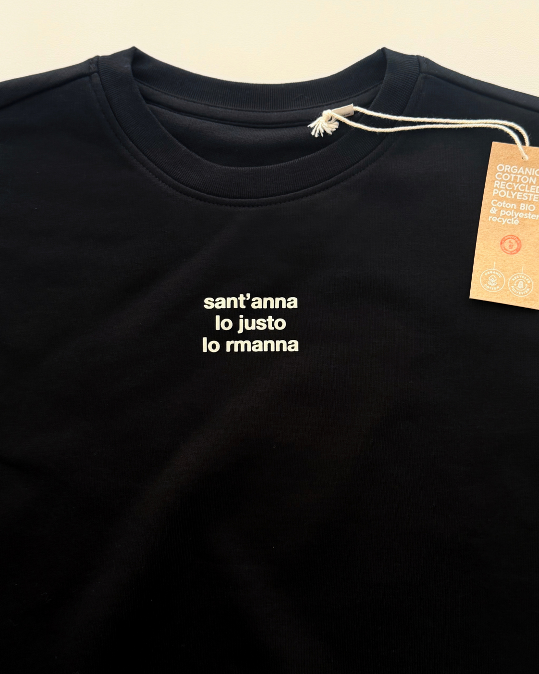 Felpa unisex “Sant'anna lo justo lo rmanna (non sempre chiappa però)"