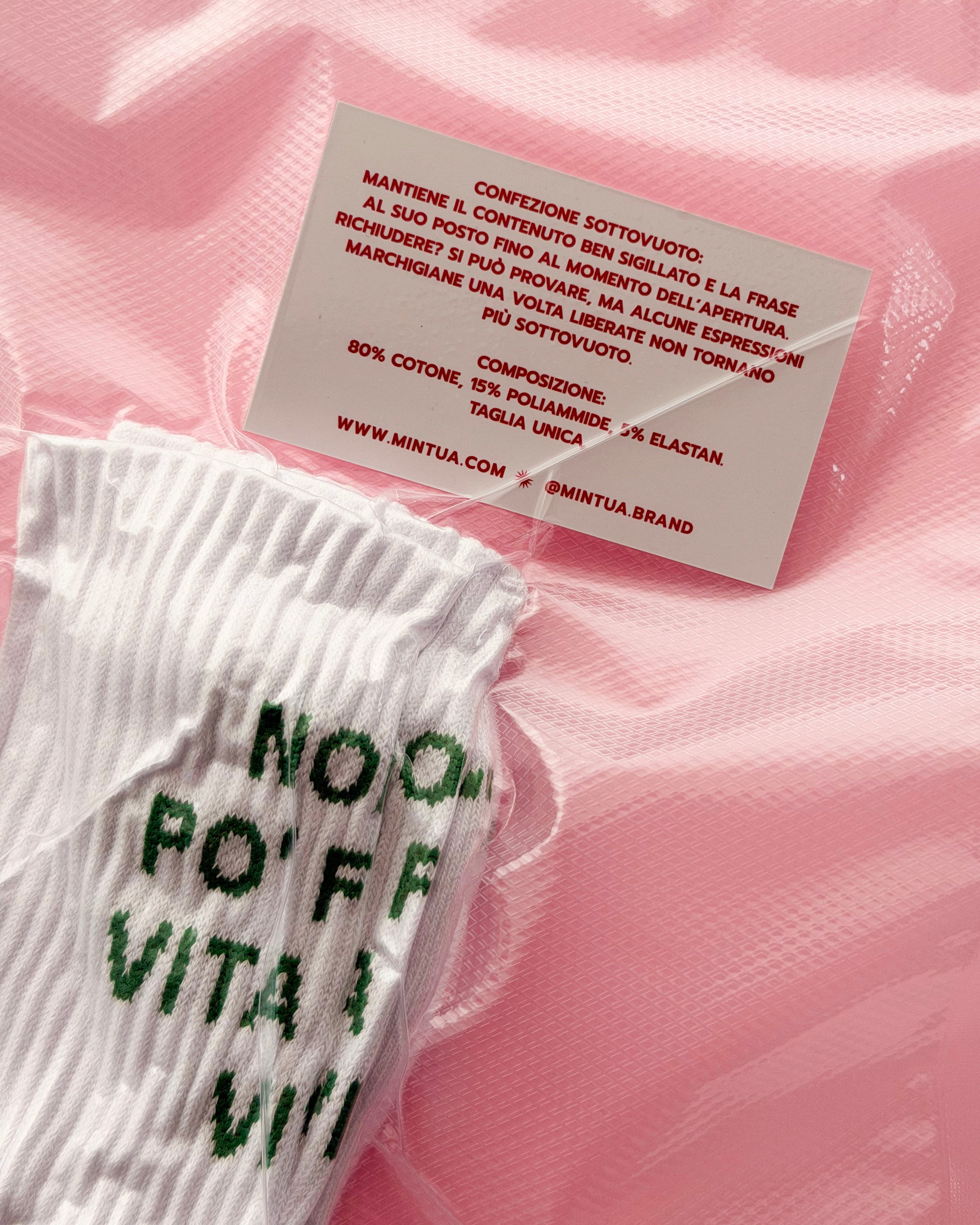 Calzini "Non se po' fa ssa vita pe na vita"