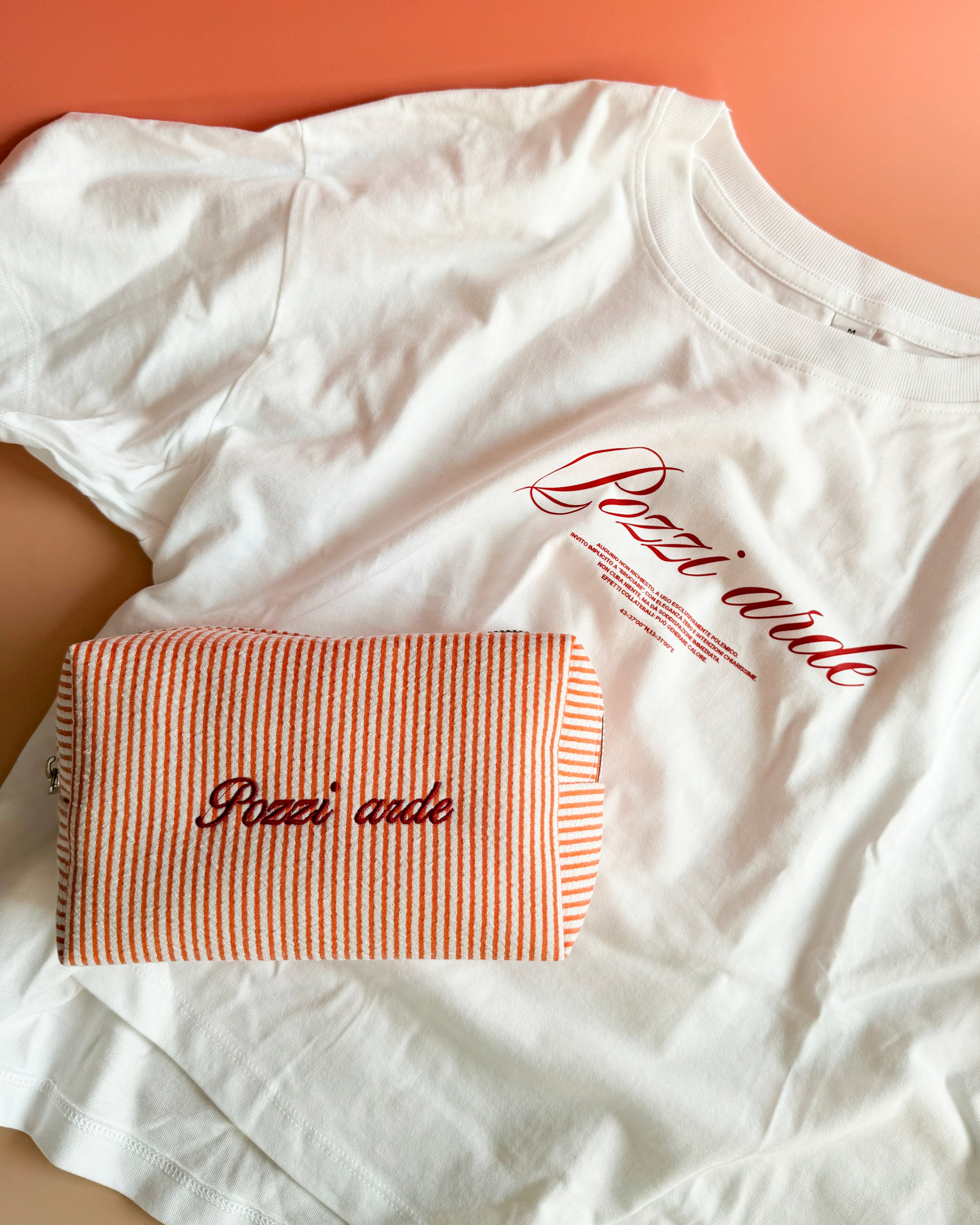 combo T-shirt + trousse "Pozzi arde"