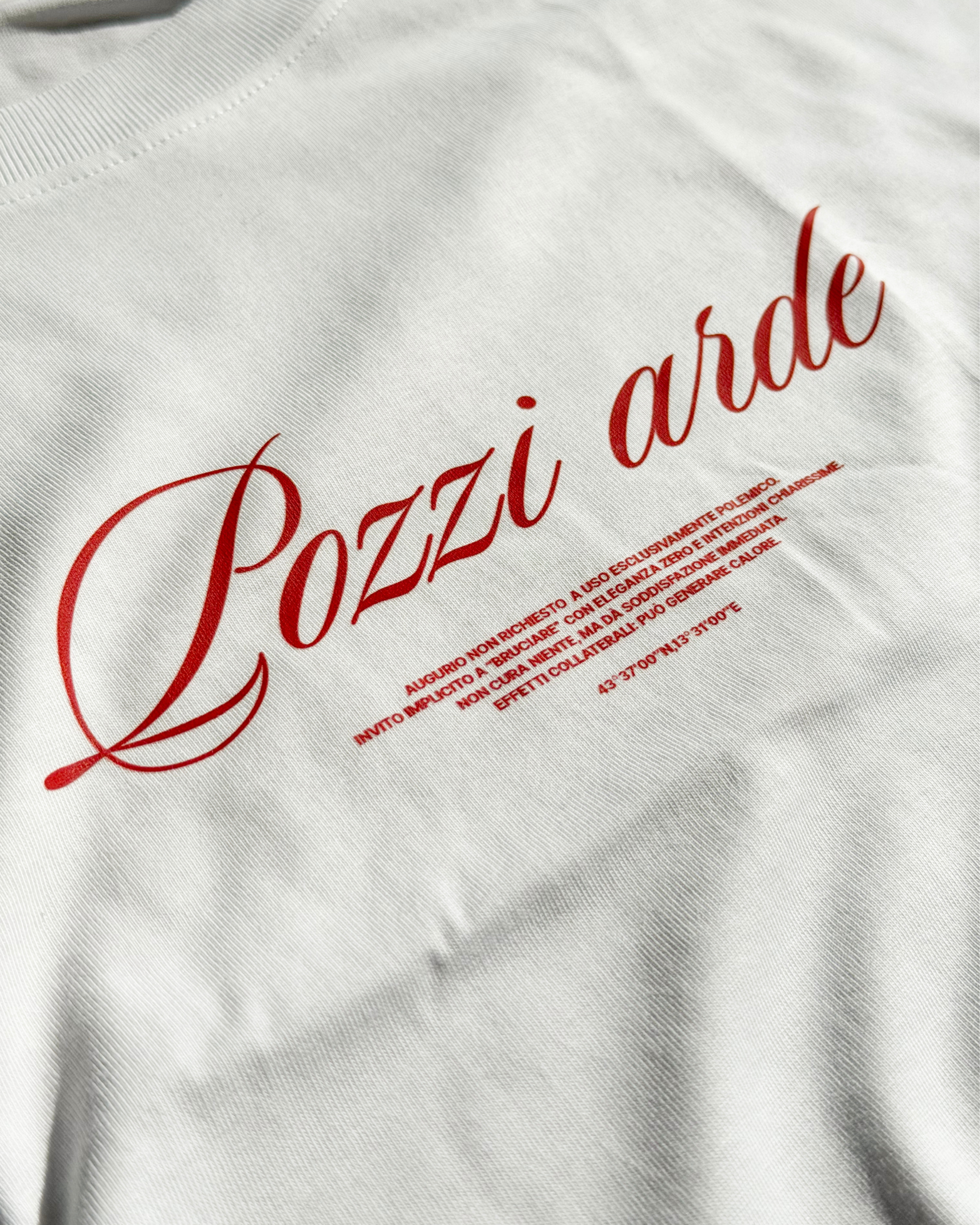 T-shirt donna "Pozzi arde" (premium)