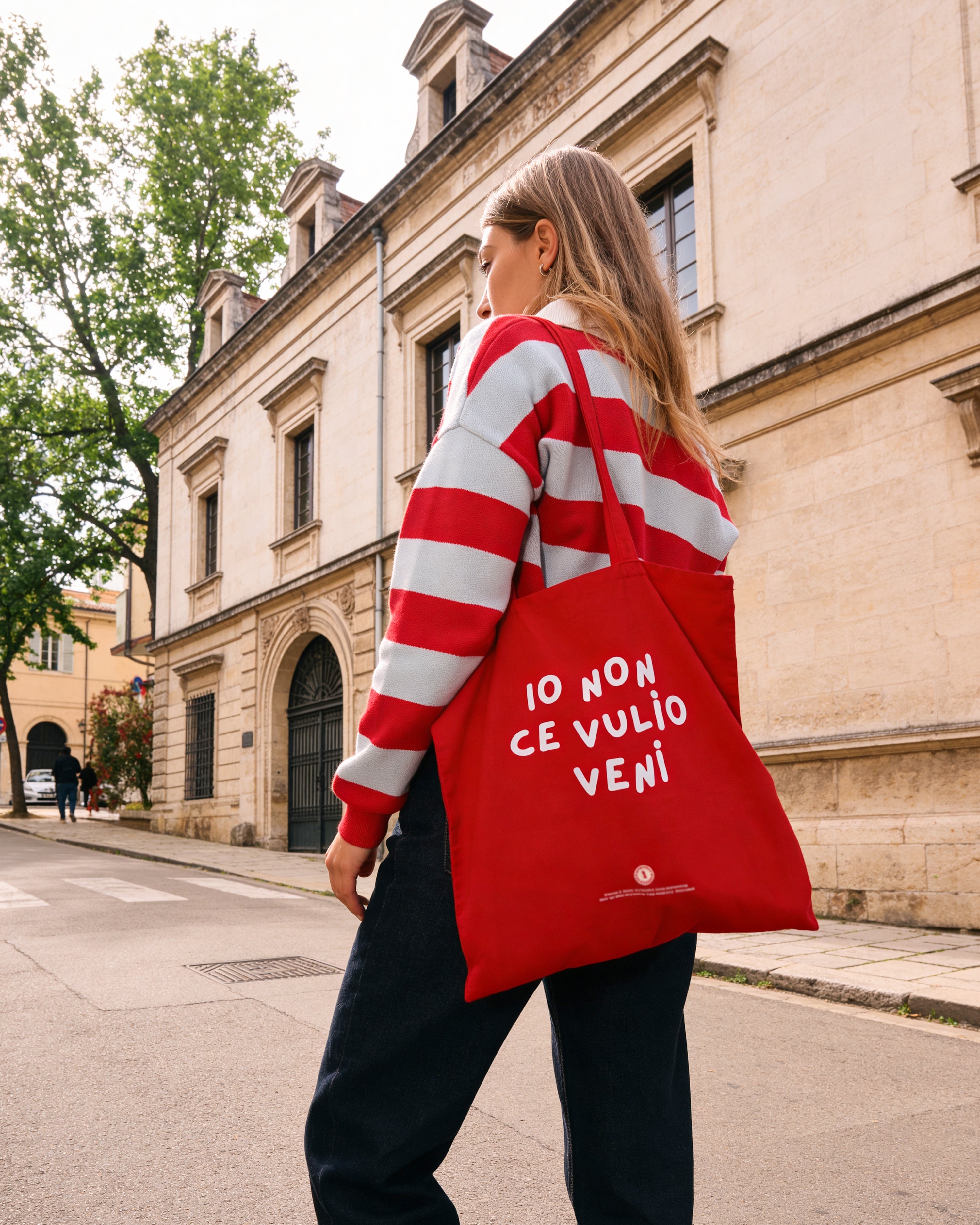 Shopper "Io non ce vulìo venì"