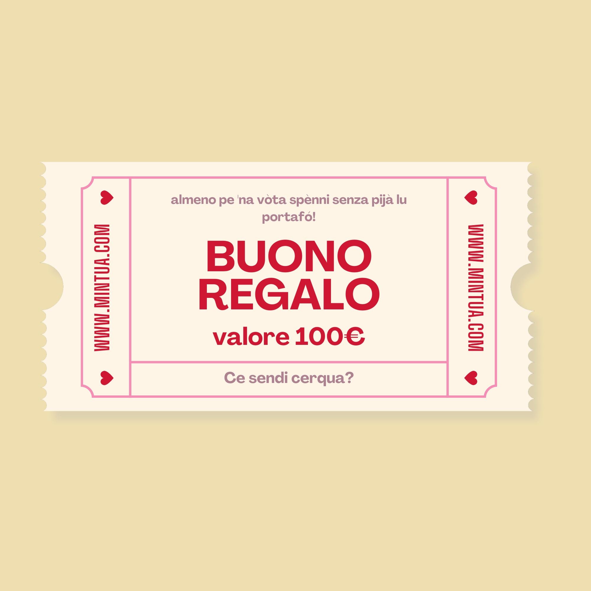 Buono regalo 100€ - Mintùa